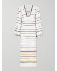 lemlem - Theodora Striped Linen Maxi Dress - Lyst