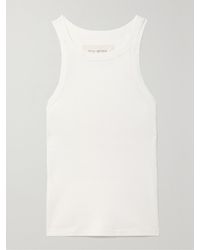 Nili Lotan - Jennifer Ribbed Cotton-Jersey Tank - Lyst