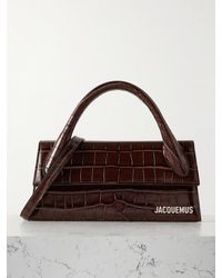 Jacquemus - Le Chiquito Long Tote Aus Leder Mit Krokodileffekt - Lyst