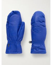 Goldbergh - Hilja Logo-Embossed Padded Leather Mittens - Lyst