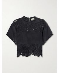 Isabel Marant - Relda Cut-Out Ramie Blouse - Lyst