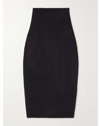 Victoria Beckham - Vb Body Ribbed Stretch-Knit Midi Skirt - Lyst