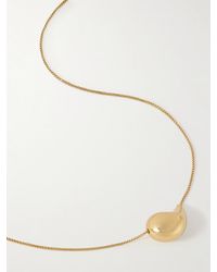 Bottega Veneta - Kette Aus Vergoldetem Silber - Lyst