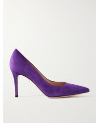Gianvito Rossi - Gianvito 85 Pumps Aus Veloursleder - Lyst