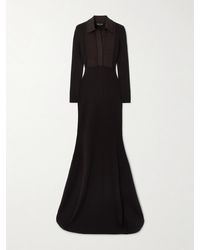 Tom Ford - Robe Aus Einer Gerippten Wollmischung Mit Polokragen - Lyst