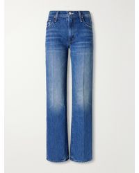 Mother - The Rambler Skimp Mid-Rise Straight-Leg Jeans - Lyst