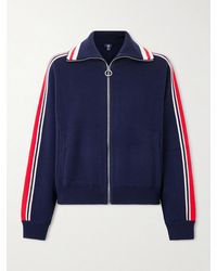 Fusalp - Striped Wool-Blend Zip-Up Sweater - Lyst
