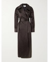 Sa Su Phi - Valentina Trenchcoat Aus Seidensatin Mit Gürtel - Lyst