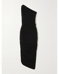 Norma Kamali - Diana One-shoulder Stretch-woven Maxi Dress - Lyst