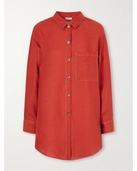 Eres - Flashing Woven Linen Shirt - Lyst