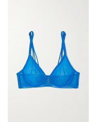 LIVY Ader Tulle Underwired Soft-cup Bra - Blue