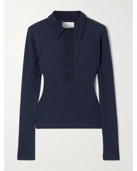 Citizens of Humanity - Ribbed Jersey Polo Shirt - Lyst
