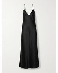 KHAITE - Taja Satin Maxi Dress - Lyst