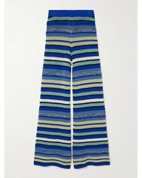 Escvdo - Nevado Crocheted Cotton Flared Pants - Lyst