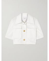Patou - Cropped Cotton-Twill Jacket - Lyst