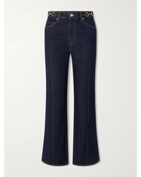Ulla Johnson - Agatha Embellished High-Rise Straight-Leg Jeans - Lyst