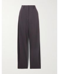 Magda Butrym - Pinstriped Wool-Blend Pants - Lyst