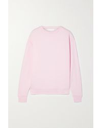 Helmut Lang Sweatshirt Aus Jersey Aus Einer Baumwollmischung Mit Logoprägung - Pink