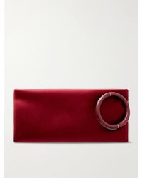 Tom Ford - Aura Leather-Trimmed Satin Clutch - Lyst