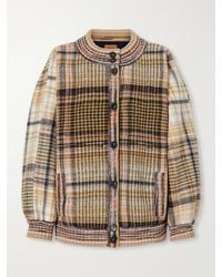 Missoni - Padded Checked Wool Bomber Jacket - Lyst