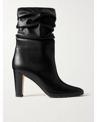 Manolo Blahnik - Calasso 90 Leather Ankle Boots - Lyst