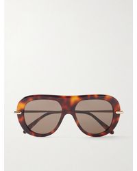 Loewe - Slim Aviator-Style Acetate Sunglasses - Lyst
