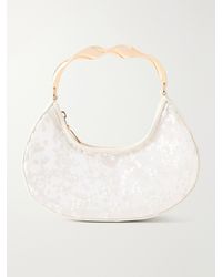 Jonathan Simkhai - Nixi Twist Leather-Trimmed Embroidered Mini Bag - Lyst