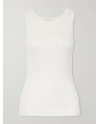 Colleen Allen - Ribbed-Knit Merino Wool Tank - Lyst