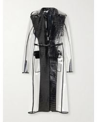 Tom Ford - Croc-Effect Leather-Trimmed Tpu Coat - Lyst