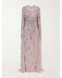 Jenny Packham - Ruby Sequined Tulle Gown - Lyst