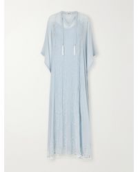 Bode - Layered Bead-Embellished Silk-Georgette Maxi Dress - Lyst