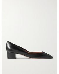 Aquazzura - Maia 35 Grosgrain-Trimmed Leather Pumps - Lyst
