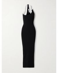 Christopher Esber - Levitate Trägerloses Maxikleid Aus Rippstrick Mit Verzierungen - Lyst
