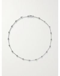 Laura Lombardi - Net Sustain Treccia Platinum-Plated Necklace - Lyst
