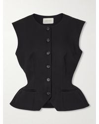Magda Butrym - Silk And Cashmere-Blend Crepe Vest - Lyst