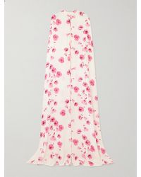 Emilia Wickstead - Clarette Floral-Print Silk Crepe De Chine Cape - Lyst