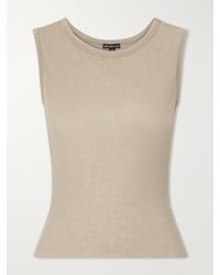 James Perse - Ribbed Cotton And Cashmere-Blend Tank - Lyst