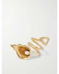 Chloé - Tone And Enamel Ring - Lyst