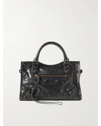 Balenciaga - Le City Mini Textured-Leather Bag - Lyst
