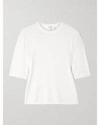 FRAME - T-Shirt Aus Geripptem Stretch-Modal - Lyst