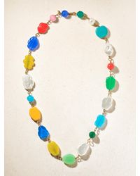 Susan Caplan - Chanel Vintage 1990S-Plated, Gripoix Glass And Pearl-Effect Beaded Necklace - Lyst
