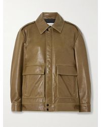 Nour Hammour - Drey Textured-Leather Jacket - Lyst