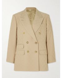 Gucci - Double-Breasted Wool-Jacquard Blazer - Lyst