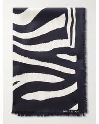 Nili Lotan - Zebra-Print Silk Scarf - Lyst