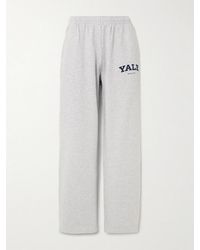 Sporty & Rich - Printed Cotton-Jersey Track Pants - Lyst
