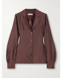 Dries Van Noten - Hemd Aus Gestreiftem Jacquard - Lyst