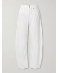 Agolde - Luna Hoch Sitzende Barrel-Jeans Mit Fransen - Lyst