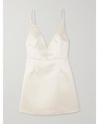 Emilia Wickstead - Vero Open-Back Duchesse-Satin Mini Dress - Lyst