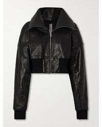 Rick Owens - Veste Raccourcie En Cuir Rembourré - Lyst