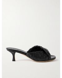 Bottega Veneta - Blink Twisted Intrecciato Leather Mules - Lyst